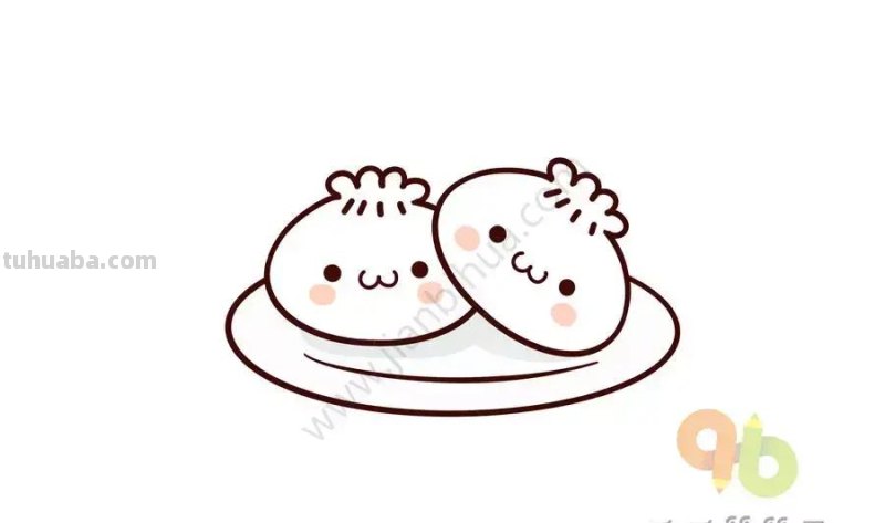 各种美食简笔画素材，问问宝宝是想画呢还是想吃呢？