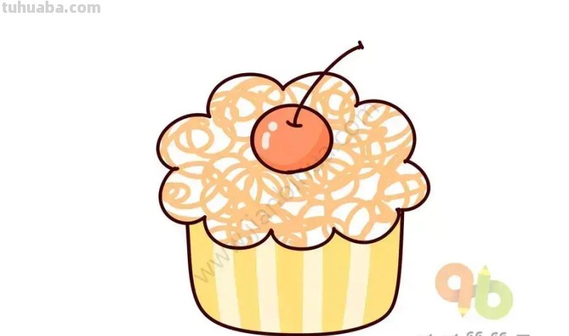 各种美食简笔画素材，问问宝宝是想画呢还是想吃呢？