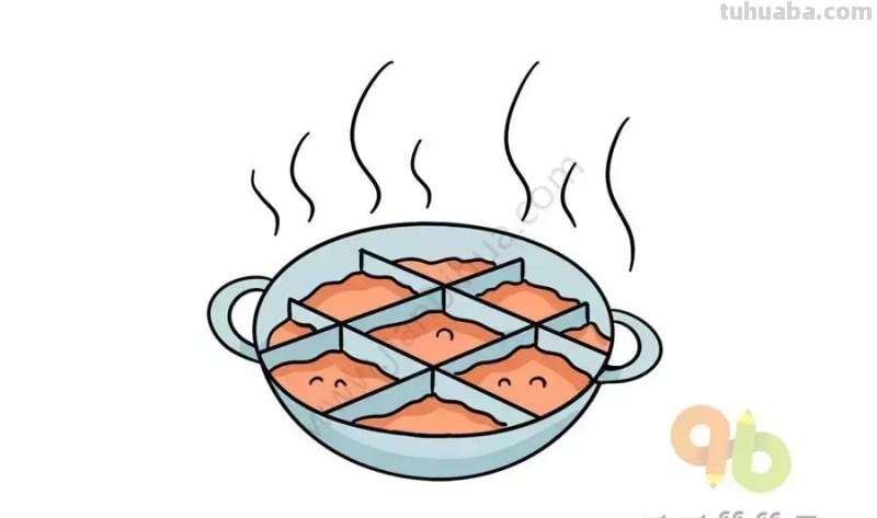 各种美食简笔画素材，问问宝宝是想画呢还是想吃呢？