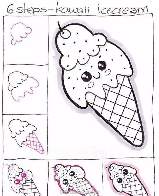 儿童简笔画：十几款零食与小甜品的画法，简单的美食更充满诱惑力