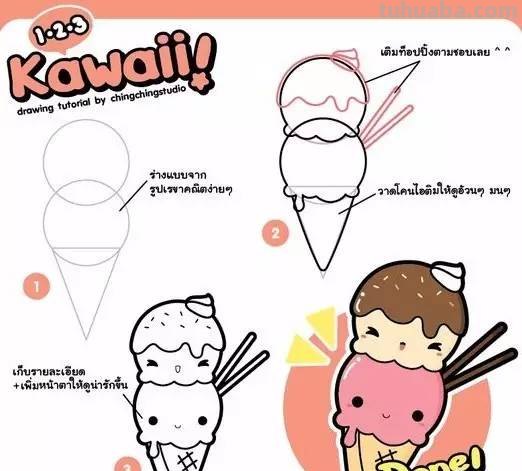 儿童简笔画：十几款零食与小甜品的画法，简单的美食更充满诱惑力