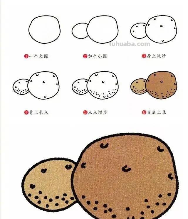 8种经常吃的蔬菜简笔画，3分钟全学会，简单又好画！