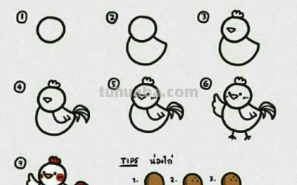 简笔画｜萌萌哒美食简笔画教程，看一遍就会，手帐也能用，收藏