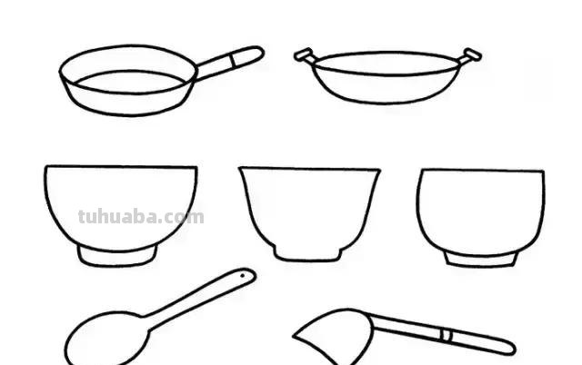 简笔画 - 日常生活用品简笔画，从小就是生活小达人