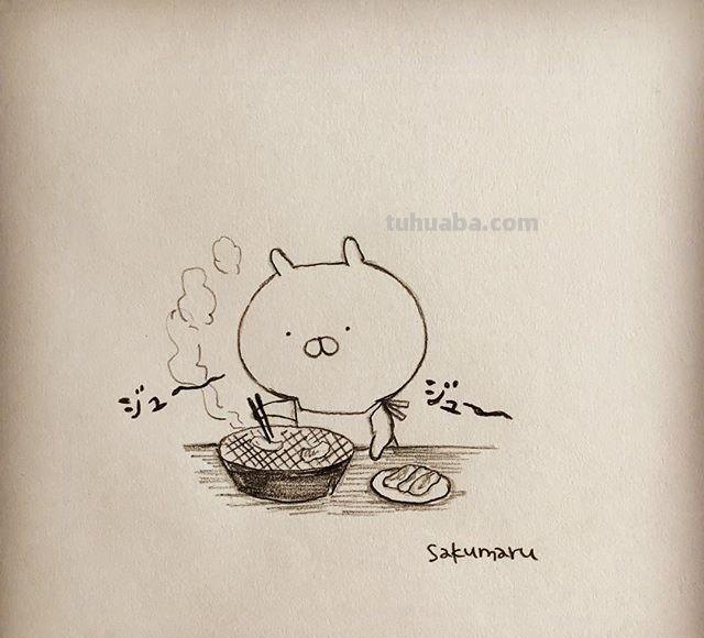 萌宠小可爱的日常生活简笔画