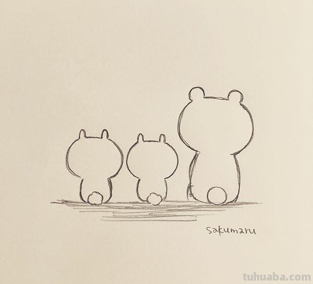 萌宠小可爱的日常生活简笔画