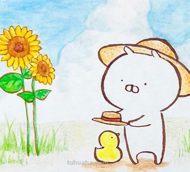 萌宠小可爱的日常生活简笔画