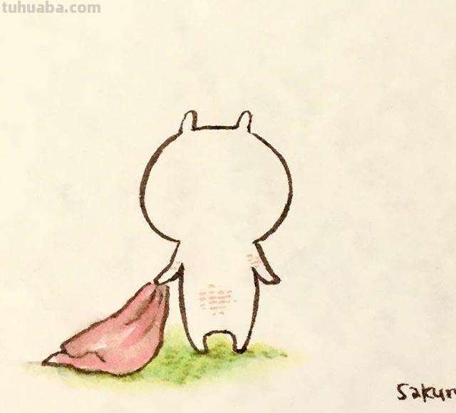 萌宠小可爱的日常生活简笔画