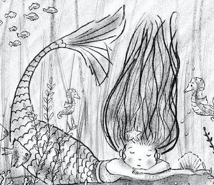 一组小朋友日常生活手绘简笔画插画