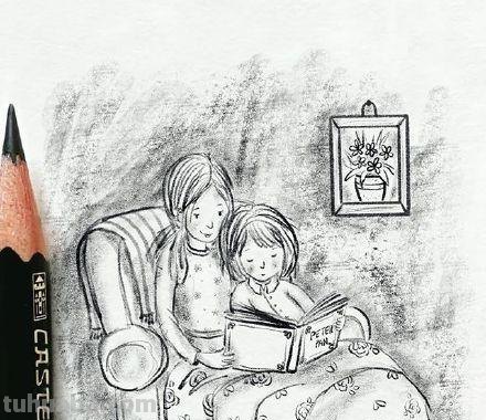 一组小朋友日常生活手绘简笔画插画