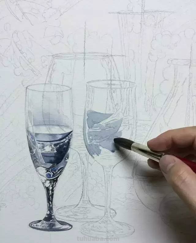 不会画水彩画？给你分享一个非常详细的示范教程