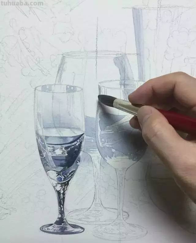 不会画水彩画？给你分享一个非常详细的示范教程