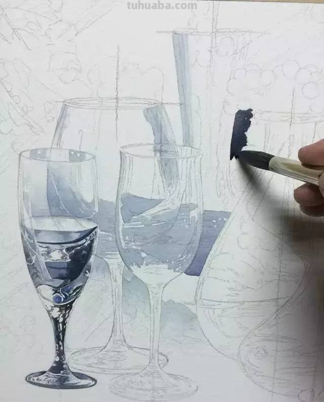 不会画水彩画？给你分享一个非常详细的示范教程