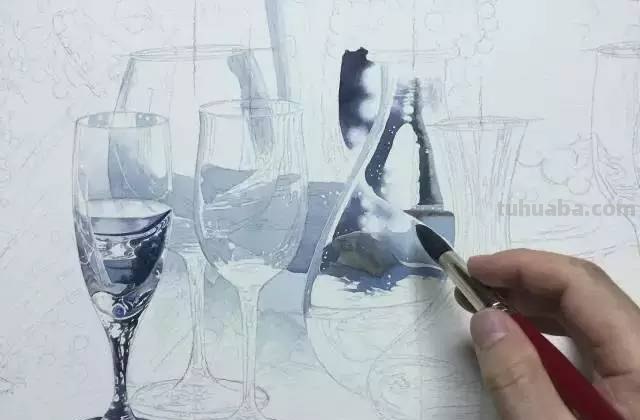 不会画水彩画？给你分享一个非常详细的示范教程