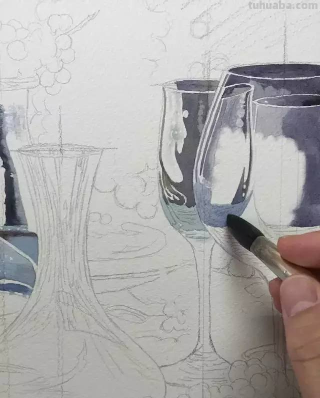 不会画水彩画？给你分享一个非常详细的示范教程