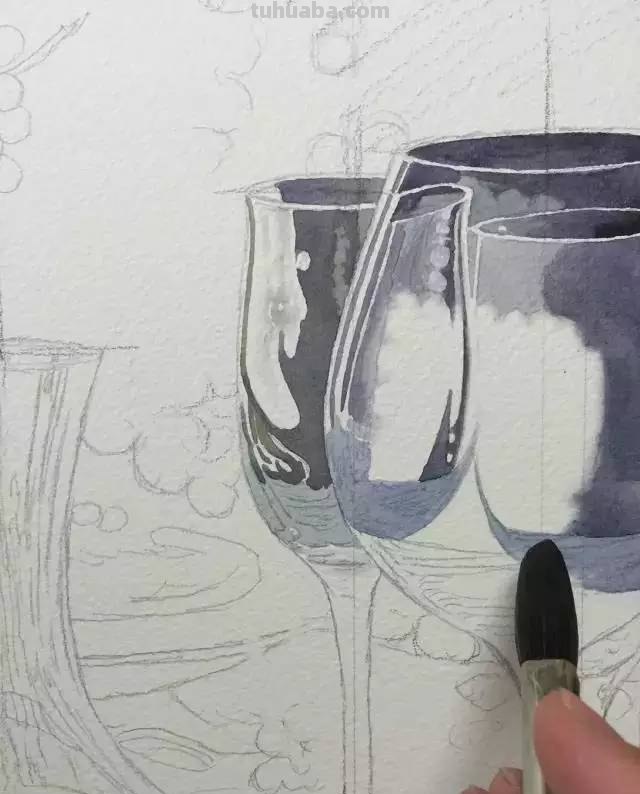 不会画水彩画？给你分享一个非常详细的示范教程