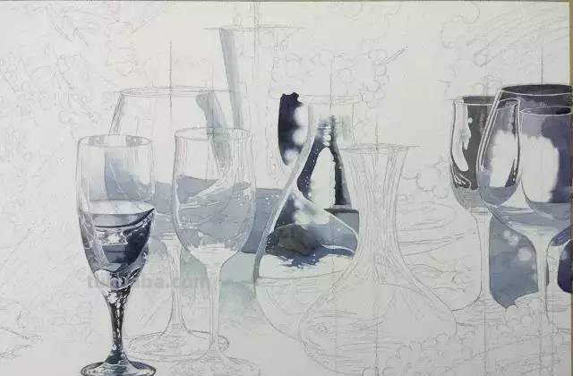 不会画水彩画？给你分享一个非常详细的示范教程