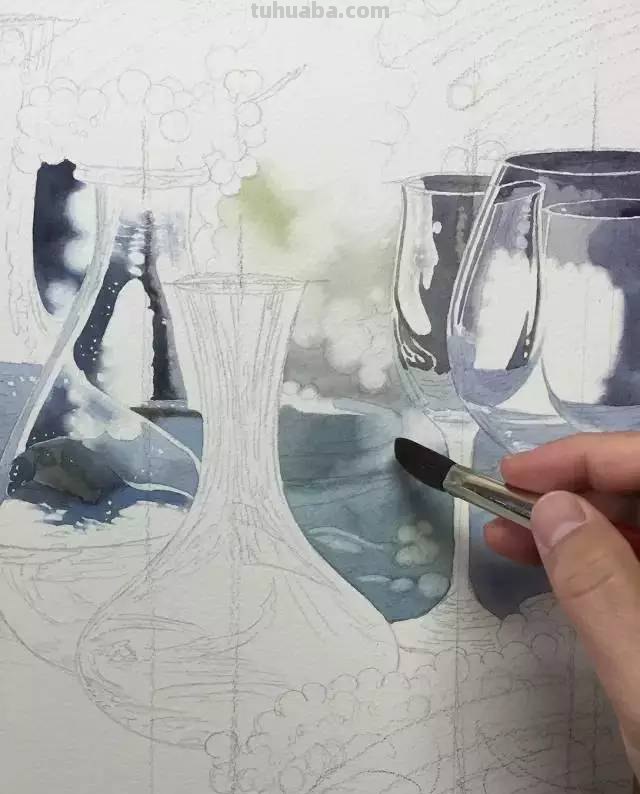 不会画水彩画？给你分享一个非常详细的示范教程