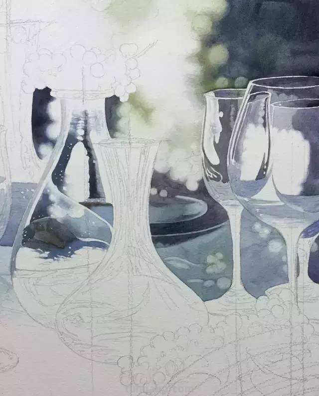 不会画水彩画？给你分享一个非常详细的示范教程