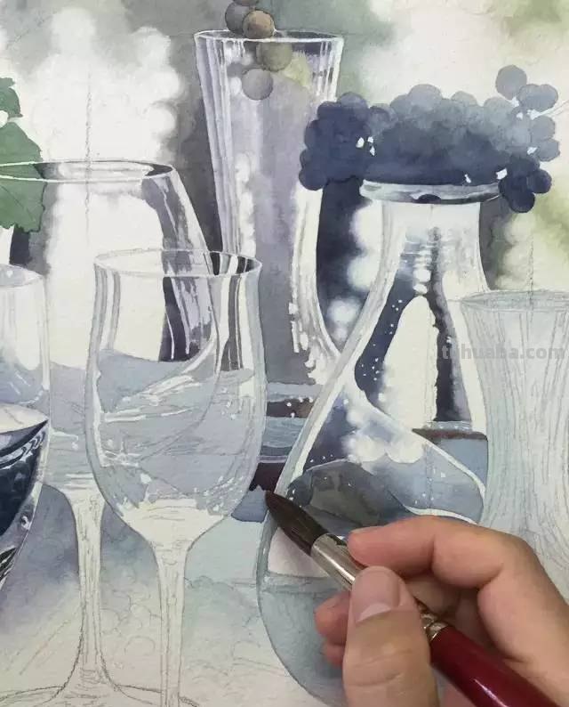 不会画水彩画？给你分享一个非常详细的示范教程
