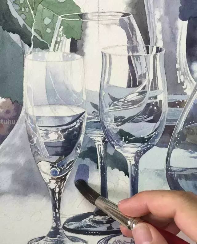 不会画水彩画？给你分享一个非常详细的示范教程