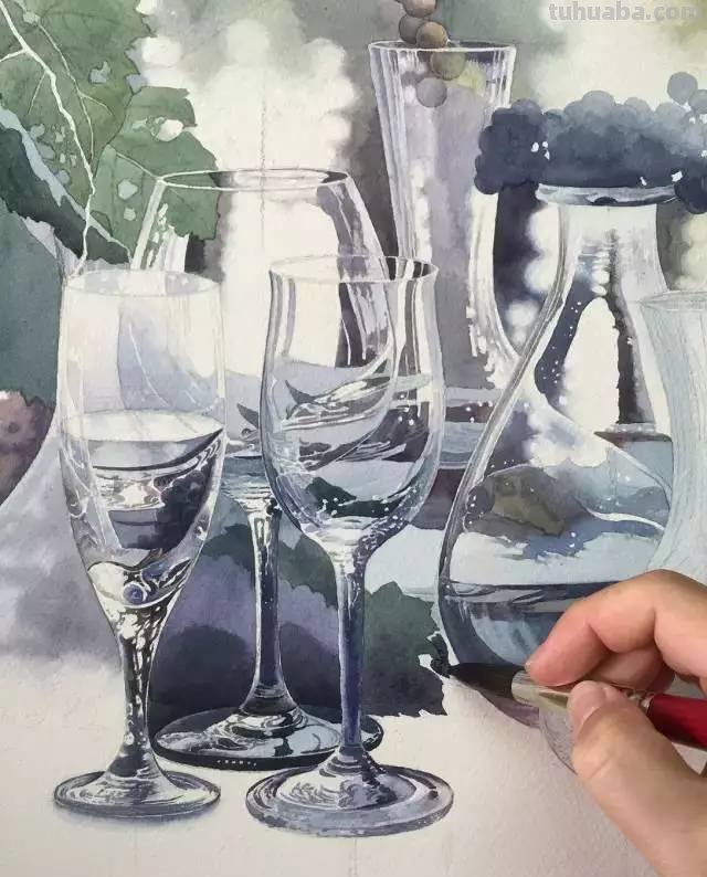 不会画水彩画？给你分享一个非常详细的示范教程