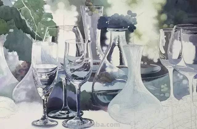 不会画水彩画？给你分享一个非常详细的示范教程