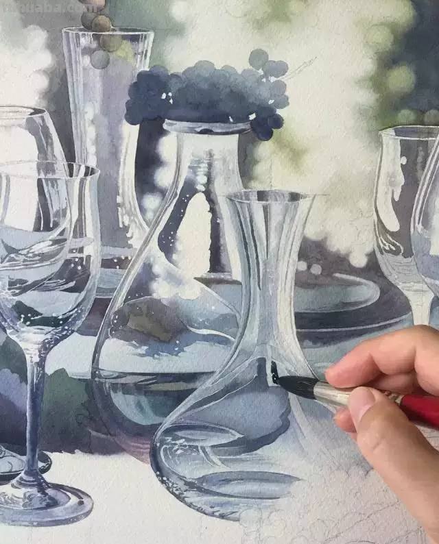 不会画水彩画？给你分享一个非常详细的示范教程