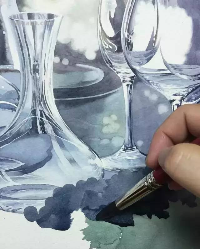 不会画水彩画？给你分享一个非常详细的示范教程