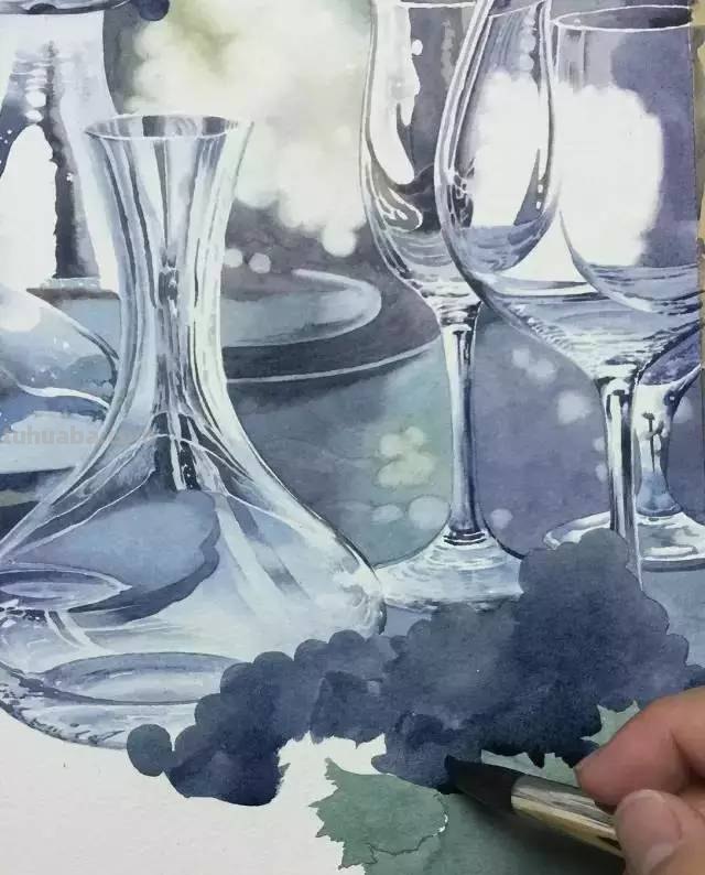不会画水彩画？给你分享一个非常详细的示范教程