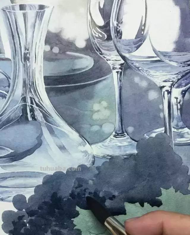 不会画水彩画？给你分享一个非常详细的示范教程