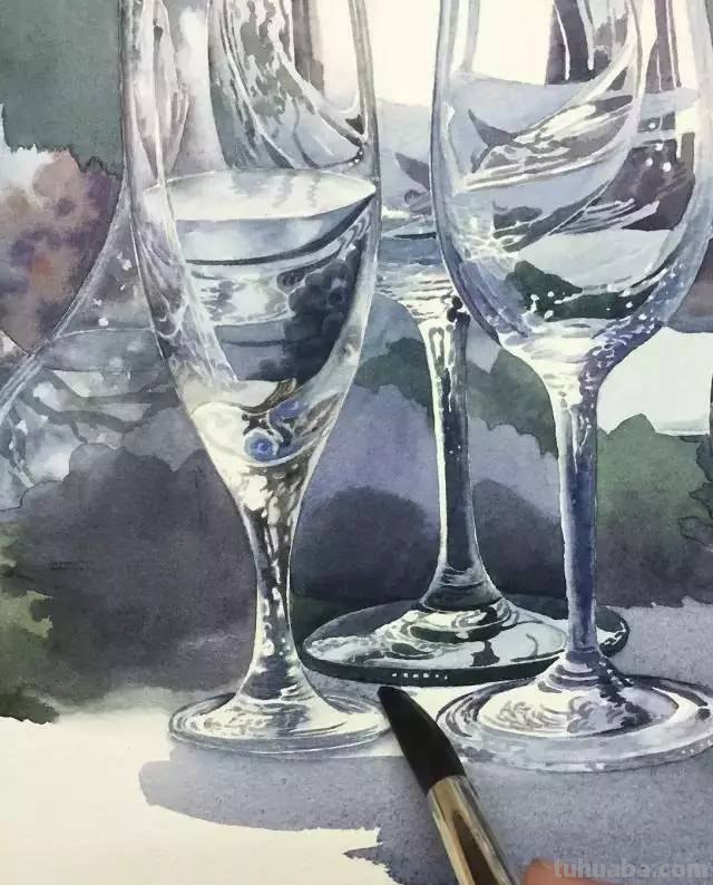 不会画水彩画？给你分享一个非常详细的示范教程