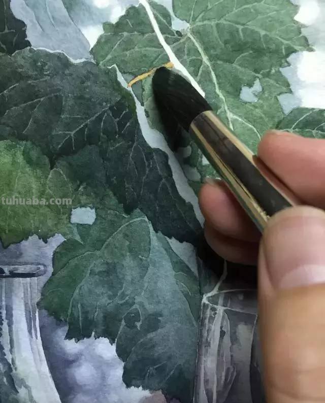 不会画水彩画？给你分享一个非常详细的示范教程