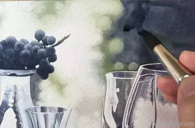 不会画水彩画？给你分享一个非常详细的示范教程