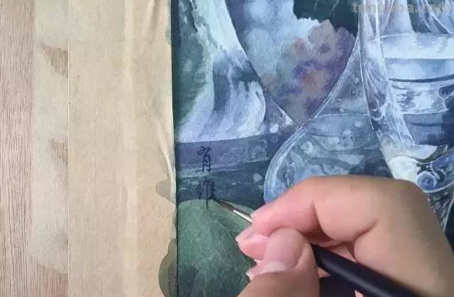 不会画水彩画？给你分享一个非常详细的示范教程