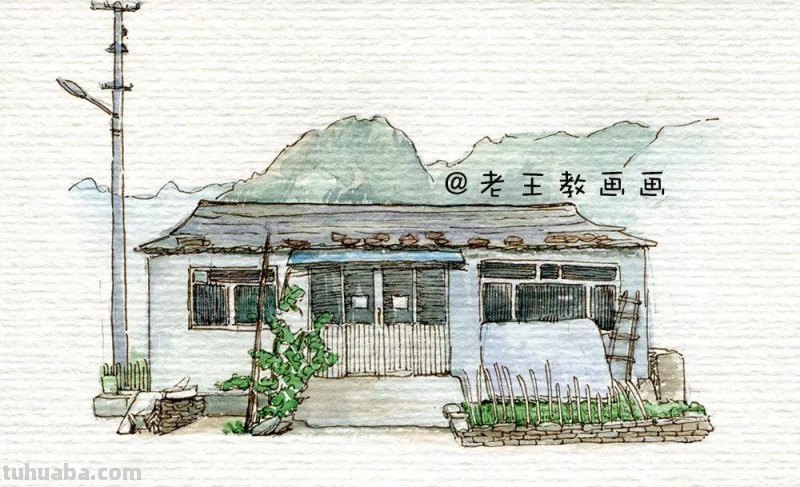 5分钟，只需要5步，教你画一幅唯美水彩画