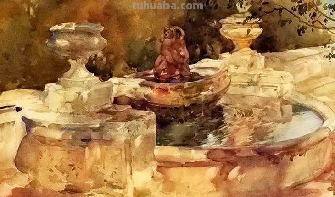 世界公认最好的水彩画家，他的作品一见倾心