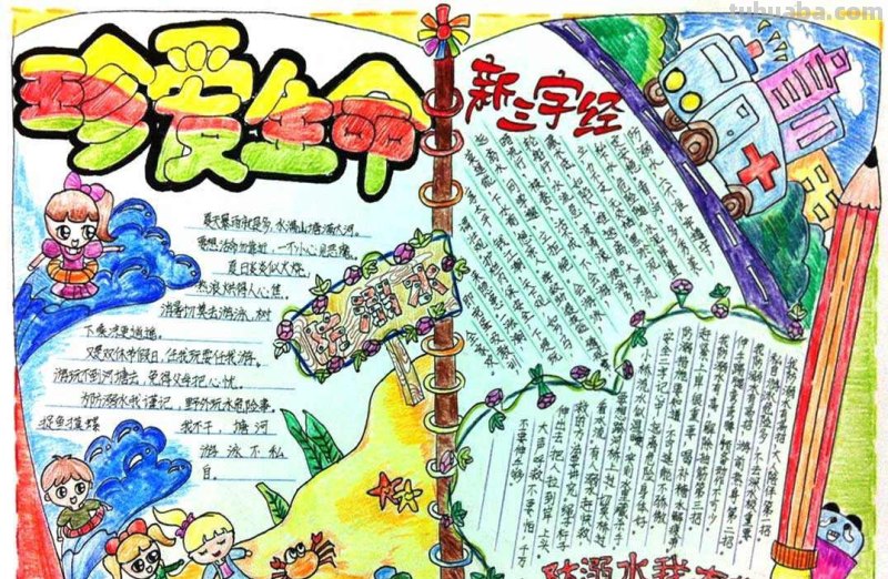 真正的手抄报大全，各类主题应有尽有，中小学绝对够用！