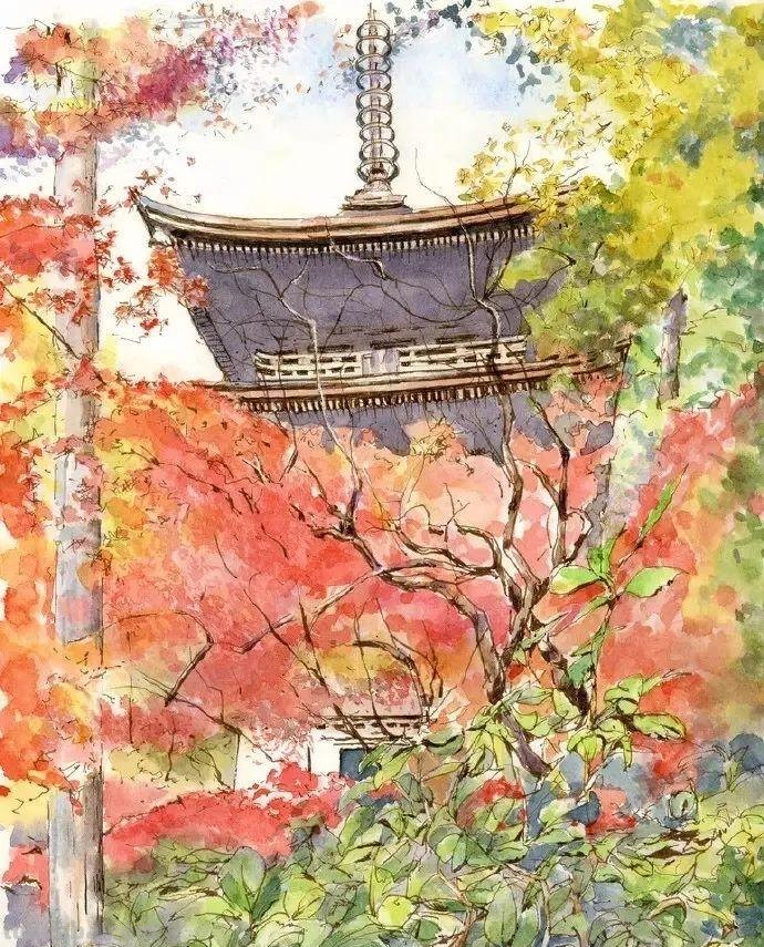 盘点4位日本著名画家的水彩风景，美不胜收