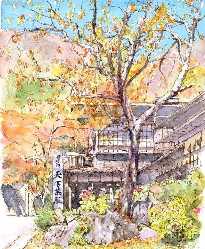 盘点4位日本著名画家的水彩风景，美不胜收