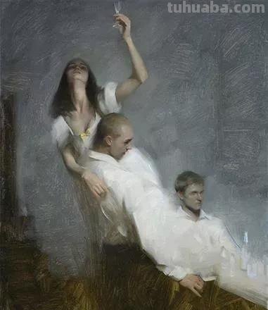 瑞典艺术家尼克·阿尔姆人物水彩画油画专辑