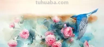 一组栩栩如生的动物水彩画欣赏