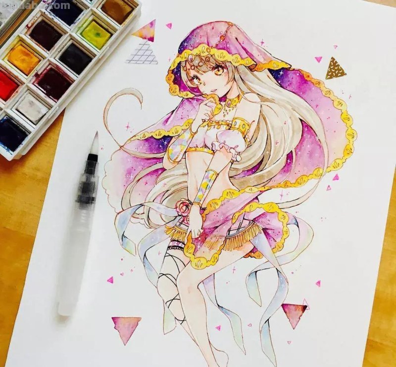 这组清新水彩插画，画的也太漂亮了吧？