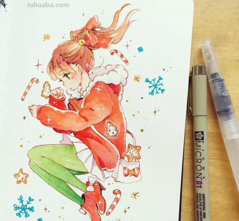 这组清新水彩插画，画的也太漂亮了吧？