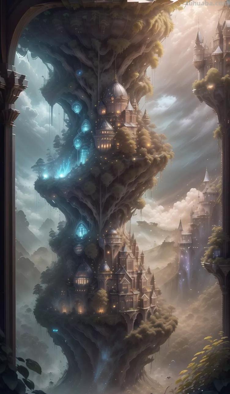 AI绘画日记 太阳朋克风 未来世外桃源 游戏场景壁纸 AI绘画日记 太阳朋克风 未来世外桃源 游戏场景壁纸