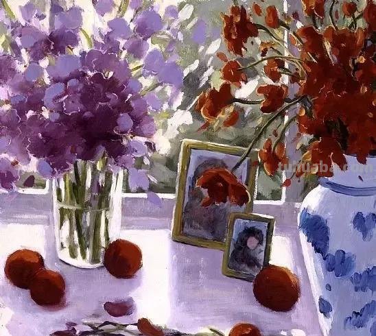 40幅超清新自然的花卉蔬果风景绘画欣赏，网友！每一幅我都像我