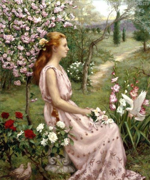 花卉静物油画 美国画家Holly Hope Banks作品