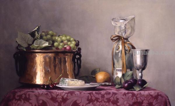 花卉静物油画 美国画家Holly Hope Banks作品