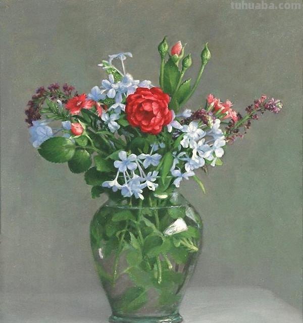 花卉静物油画 美国画家Holly Hope Banks作品