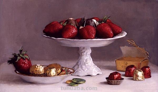 花卉静物油画 美国画家Holly Hope Banks作品